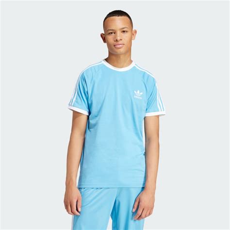 Adidas Adicolor Classics 3 Stripes Tee Blue Adidas Uae