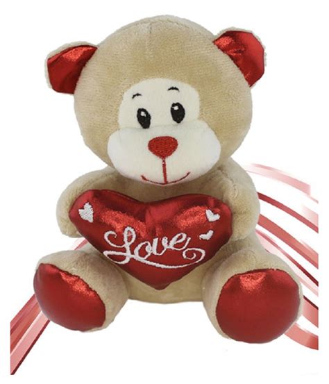 PELUCHE ORSETTO CON CUORE LOVE LAMÈ 16CM SAN VALENTINO 3 COL ASS 93635