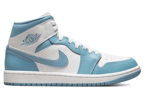 Jordan 1 Mid UNC (2022) (W) | Jordan 1 mid unc, Air jordan 1 mid unc ...