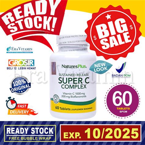 Jual Nature S Plus Super C Complex Vitamin Vit Tablet Natures