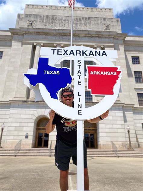 Texas Arkansas State Line Updated January 2025 Texarkana Texas