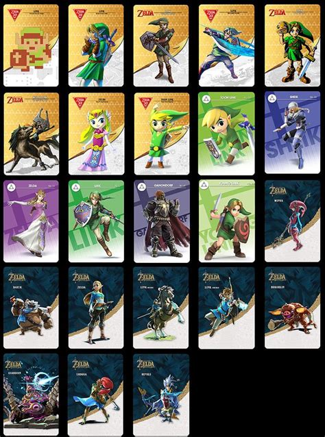 Printable Zelda Amiibo Cards