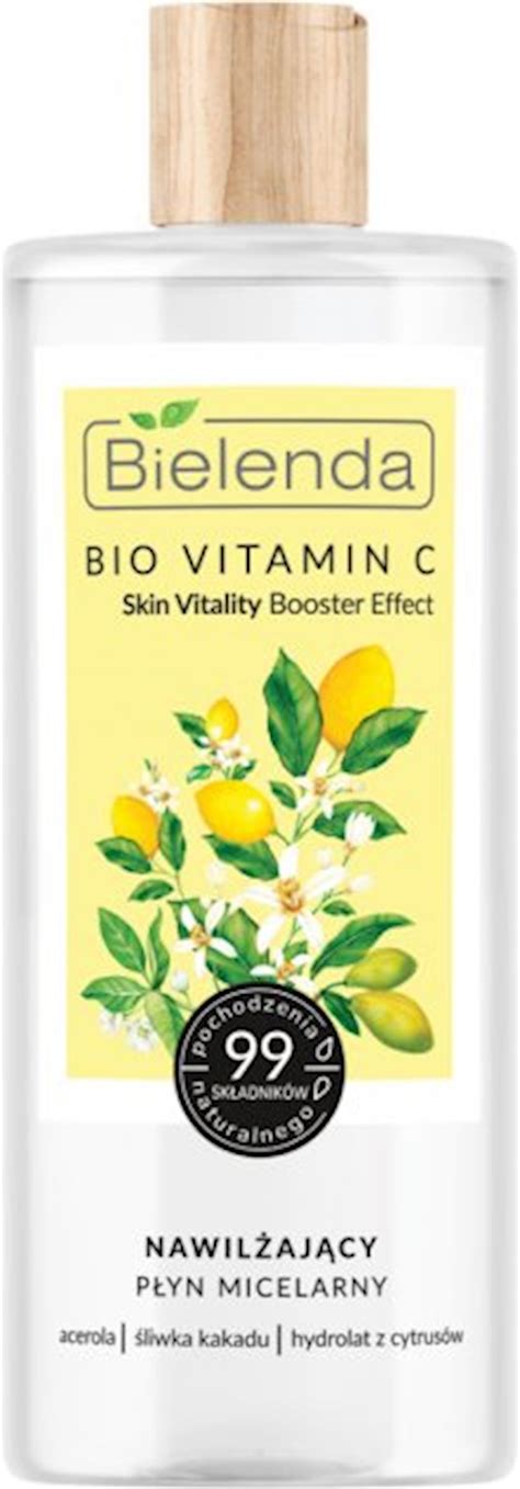 Мицеллярная вода Bielenda Bio Vit C, увлажняющая, 500 мл - купить в ...