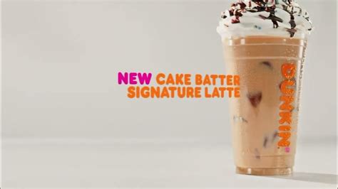 Dunkin Commercial 2022 Usa • Cake Batter Signature Latte Youtube