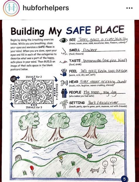 Building My Safe Place Worksheets