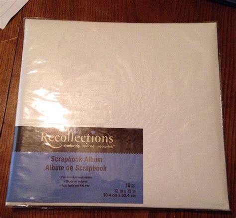 Recollections Scrapbook Album 10 Pages Post Bound And Expandable 12 X 12