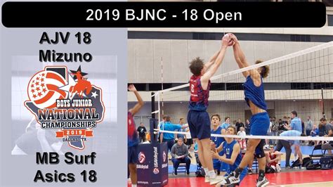 2019 BJNC 18 Open AJV 18 Mizuno Vs MB Surf 18 Asics YouTube