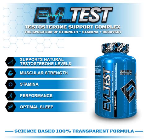 Evl Test By Evlution Nutrition Nutrition Warehouse