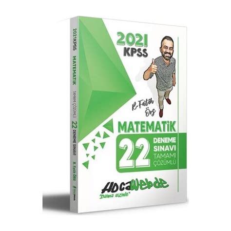 Hocawebde Yayınları KPSS 2021 Matematik Tamamı Çözümlü 22 Kitabı