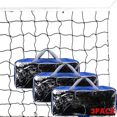 Amazon 3 Pieces Replacement Volleyball Net Outdoor Portable