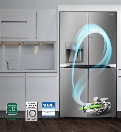 Lg Door Refrigerator Inverter Linear Compressor Smart Storage