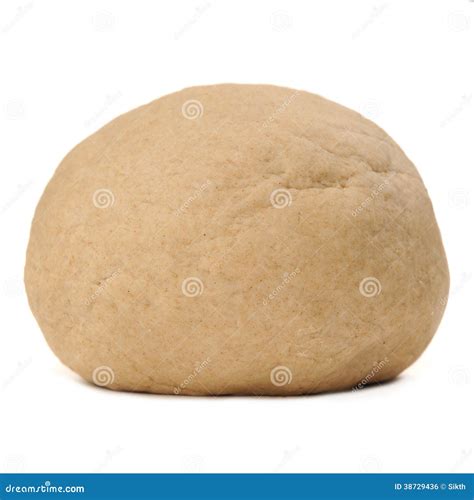 Whole Wheat Yeast Dough On White Background Stock Photo Image Of