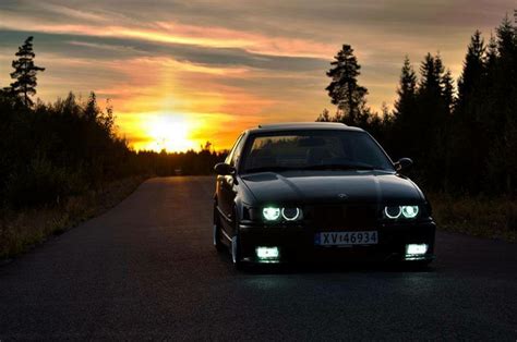 Bmw E36 3 Series Black Sunset Bmw E36 Bmw Bmw Wallpapers