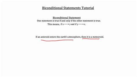 Biconditional Statements Youtube