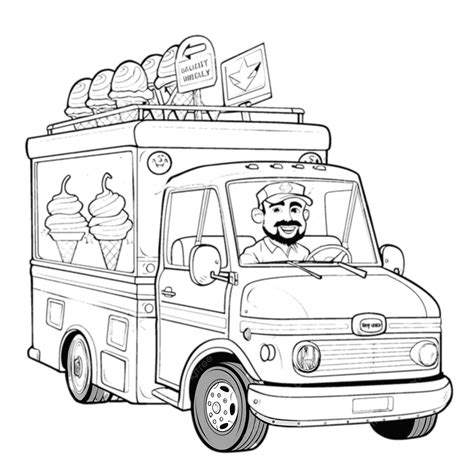 Desenhos Para Colorir Caminhao De Sorvete