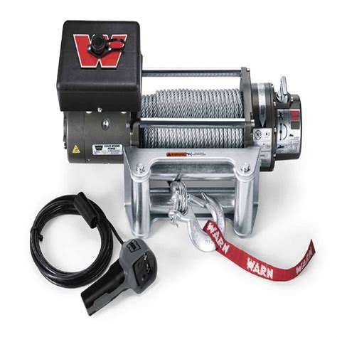 Warn M8000 Self Recovery 12 Volt 8000 Lb 100 Ft Wire Rope Roller Fairlead 26502 Overlanded