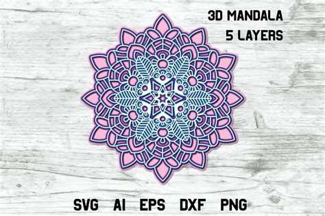 Free Svg Layered Layered Mandala Svg Files For Crafters 4097 Svg Design File