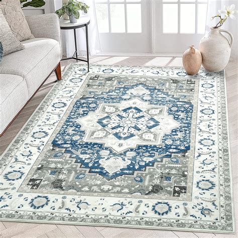 WhizMax 8 x 10 Large Area Rug Soft Persian Distressed Floor Cover