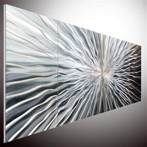 Metal Wall Art Artwork Aluminum Abstract Metal Wall Art Painting With ...