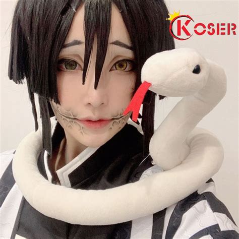 Coser King Anime Demon Slayer Kimetsu No Yaiba Iguro Obanai Cosplay