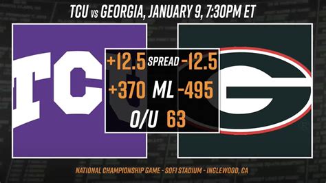 Georgia Vs Tcu Picks And Predictions National Championship Betting