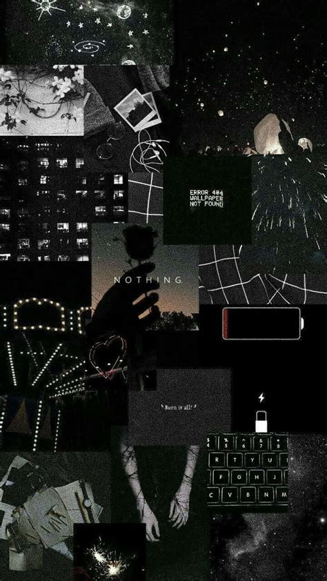 Download Collage Black Aesthetic Poster Background | Wallpapers.com