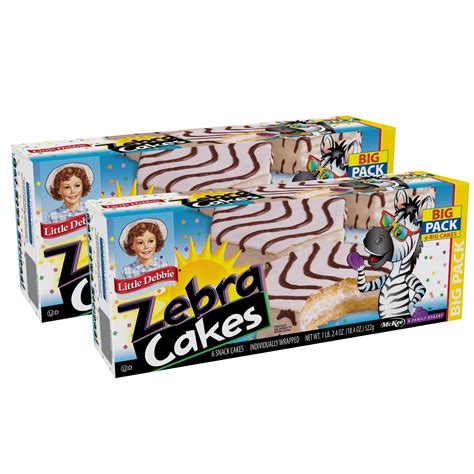 Little Debbie Zebra Cakes Big Pack 6 Individually Wrapped Vanilla