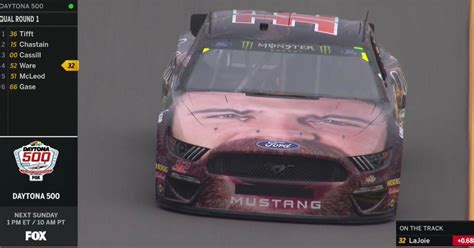 NASCAR's Corey LaJoie puts own face on front of Daytona 500 car