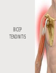 Understanding Bicep Tendinitis Causes Symptoms Treatments Course Hero