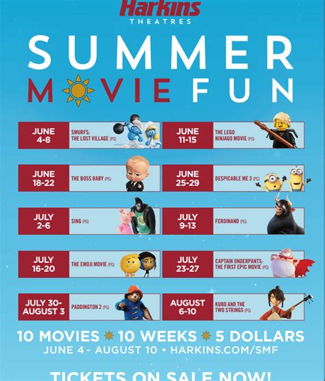 Kids Summer Movie Programs and 2018 Dollar Summer Movie Schedule