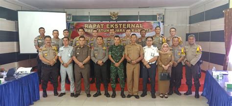 Polres Kampar Gelar Rapat Eksternal Operasi Patuh Muara Takus 2019