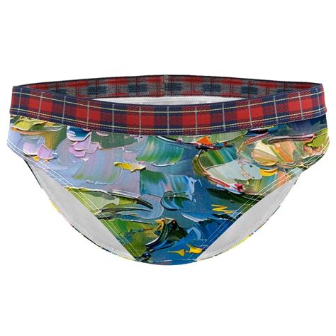 Brief Underwear Bikini Panties For Women Bikini Underwear S Water Lily Lotus Oil Painting