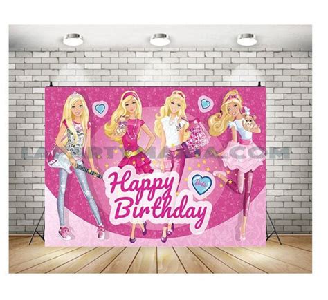 Barbie Theme Birthday Background