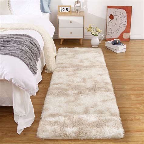 Homerry Plush Polyester Shag Area Rug X Fluffy Runner Rug Plush