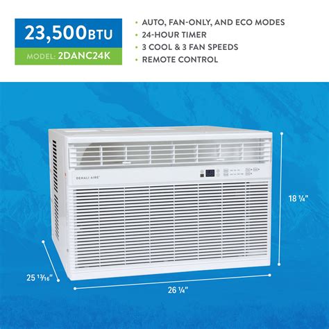 23 500 Btu 230 Volt Window Air Conditioner — Denali Aire