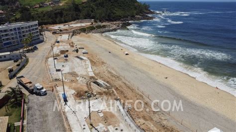 Ponta Negra Obra Da Orla Avan A Instala O De Pisos Rea Ter