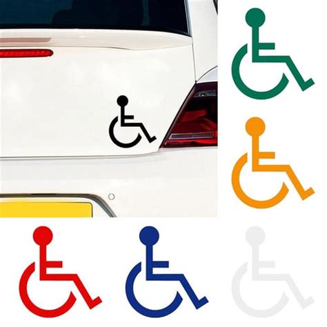 Handicap Symbol Stickers Car Decals Disability Sign For Cars PET Self ...