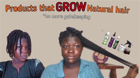 Products You Need To Grow Healthy Long 4c Natural Hair Fast Detailed List Youtube