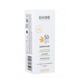 BABE FOTOPROTECTOR MATIFICANTE SUPER FLUID SIN COLOR SPF ML
