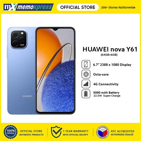 Huawei Nova Y61 64gb Rom 6gb Ram Memoxpress Lazada Ph