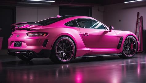 Premium Ai Image Luxury Pink Sports Car Wallpaper Hd