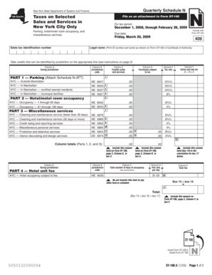 Fillable Online Tax Ny Form ST 100 5 12 08 Taxes On Selected Sales And