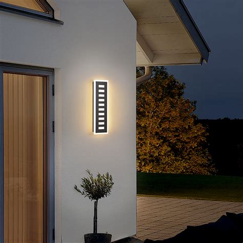 Outdoor Modern Wall Light 20w Led Exterior Light Fixture Black