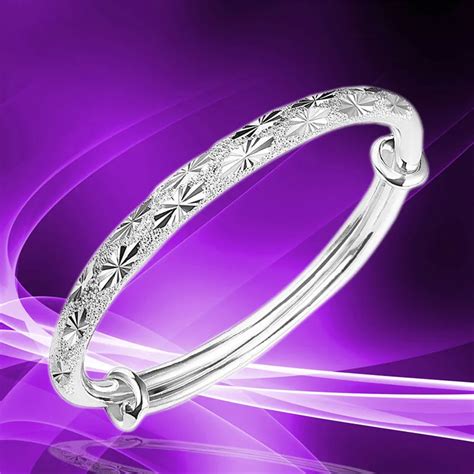 2019 New Luxury Unique Design Adjustable Bracelet Jewelry Silver Womens