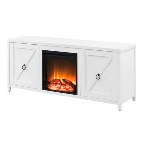 Reviews For Meyer Cross Granger In White Tv Stand With Log