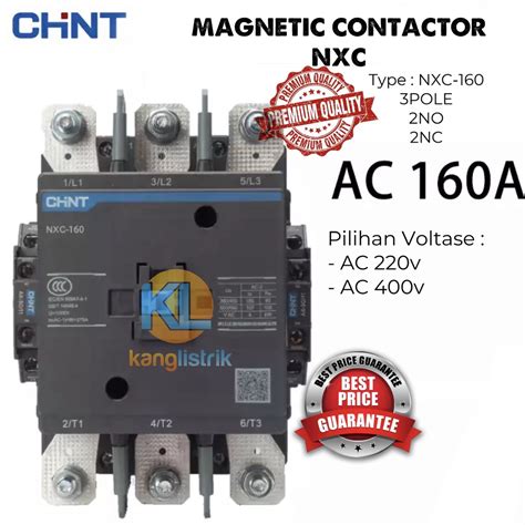 Jual Kontaktor Contactor Chint A Nxc Ac V V Shopee Indonesia