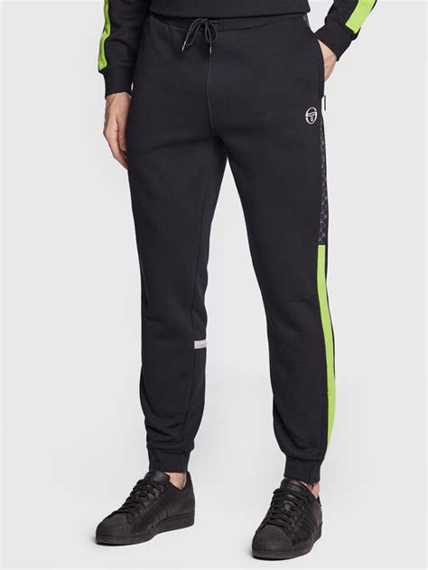 Sergio Tacchini Pantaloni Da Tuta Replica 39808 Nero Regular Fit