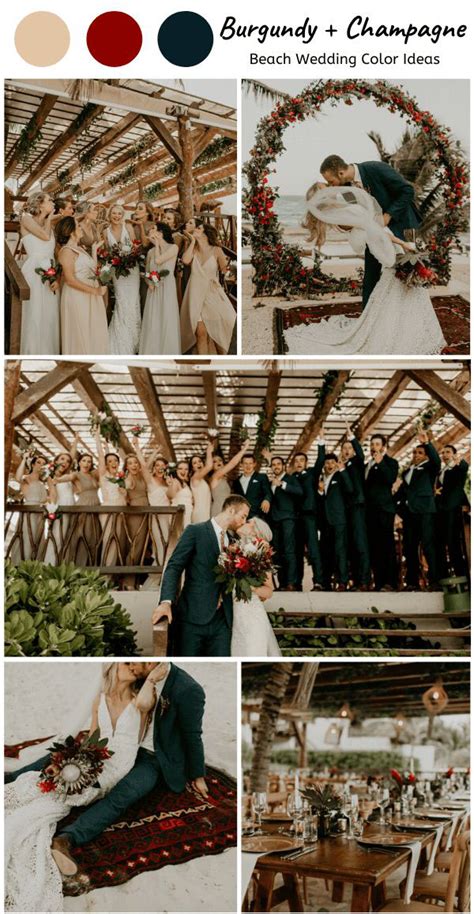 20 Burgundy And Champagne Wedding Colors And Ideas 2024