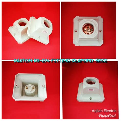 Jual Fitting Plafon E Fiting Plafon Fiting Lampu Segi Paxton Px