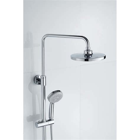 Lavatory Shower Colum Ways Chrome Plated Brass Body Shower Faucet